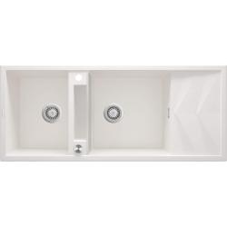 2-bowl magnetic granite sink with drainer