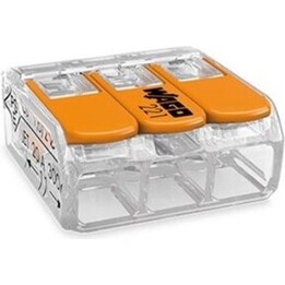 Wago 221-413, Universal-Spleißverbinder, 50 Stück, Orange