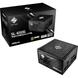 Fonte de alimentação ASRock STEEL LEGEND 650W 80 Plus Gold