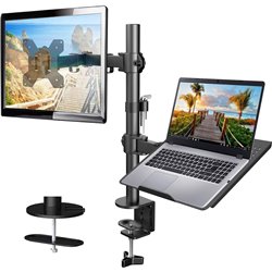 Huanuo HNCM2 13 to 32 inch Screen Black - VESA Mount for Screen and Laptop