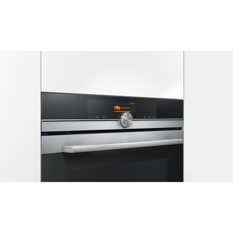 Siemens HB676GBS1 horno Horno eléctrico 71 L Negro, Acero inoxidable A-30%