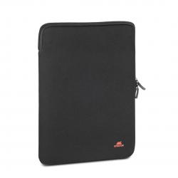 Funda RIVACASE Antishock 5221 MacBook 13, vertical, negra, doble cremallera