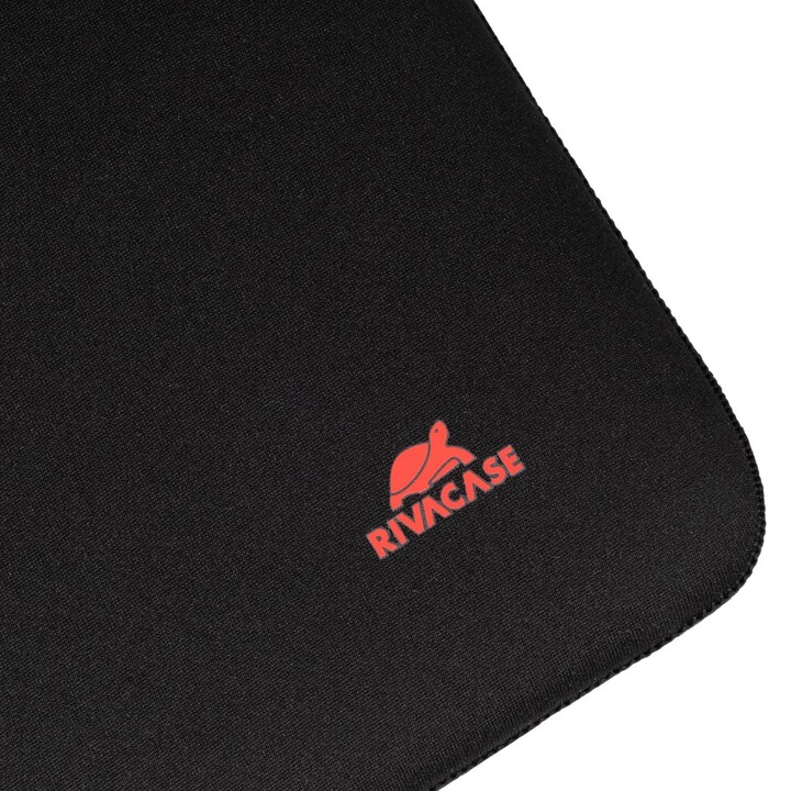 Capa RIVACASE Antishock 5221 para MacBook 13, vertical, preta, zíper duplo