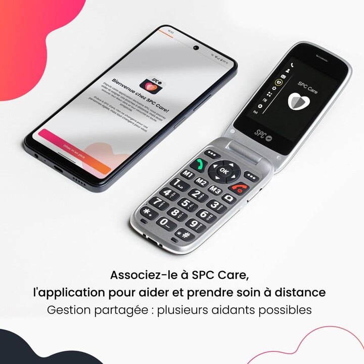 Teléfono Móvil SPC Polaris para Personas Mayores/ Negro