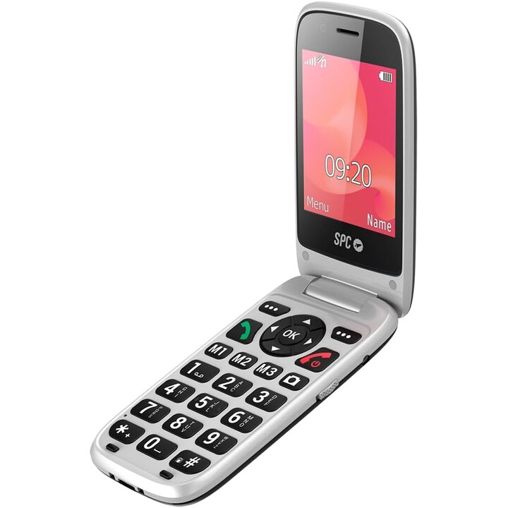 Teléfono Móvil SPC Polaris para Personas Mayores/ Negro