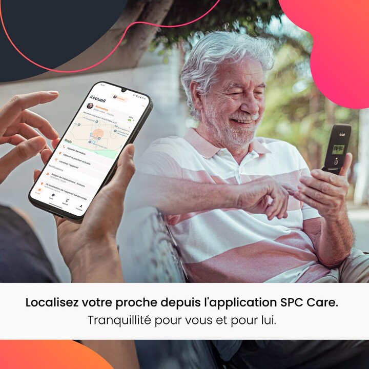 Teléfono Móvil SPC Polaris para Personas Mayores/ Negro