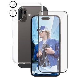CARE by PanzerGlass® Flagship 3-in-1 protection set for iPhone 16