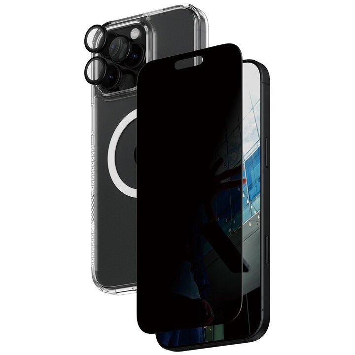 Conjunto de proteção de privacidade 3 em 1 PanzerGlass® para iPhone 16 Pro Max
