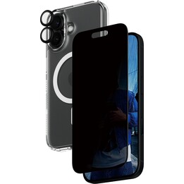 PanzerGlass® 3-in-1 Privacy Protection Schutzset für iPhone 16
