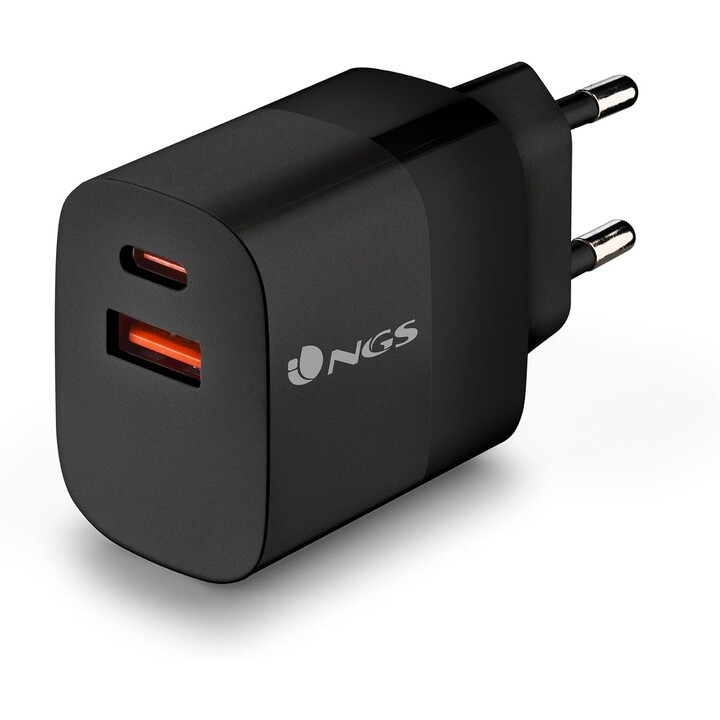 Chargeur mural NGS Bud/ 1xUSB Type-C/ 1xUSB/ 45W