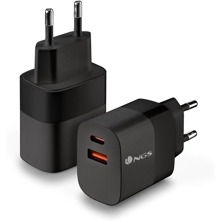 NGS Bud Wandladegerät/ 1xUSB Typ-C/ 1xUSB/ 45W