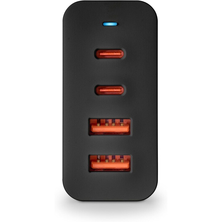 Caricatore da muro NGS Bud/ 2xUSB Type-C/ 2xUSB/ 100W