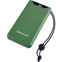 Batería Externa Intenso Powerbank F10000 con PD (20W) y QC (18W), Puerto USB-C y USB-A, 10000mAh, Verde