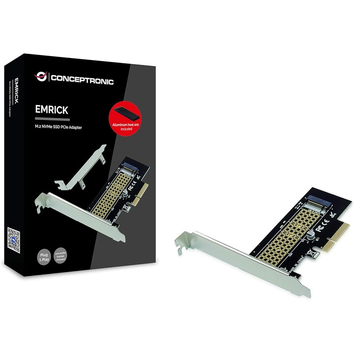 Conceptronic SSD M.2 LP PCIE Controller + Heatsink