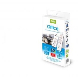 Ever OFFICE PLUS Branco 7 tomadas AC 250 V