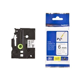 Cinta Brother Original P-Touch negro sobre blanco (TZE-FX211)