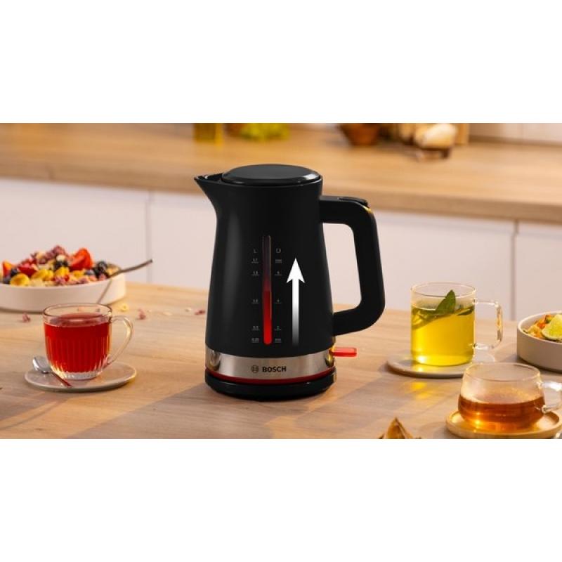 Bosch TWK4M223 tetera eléctrica 1,7 L 2400 W Negro