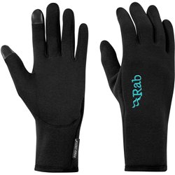 Power Stretch Kontakthandschuhe Damen-Schwarz-L RAB
