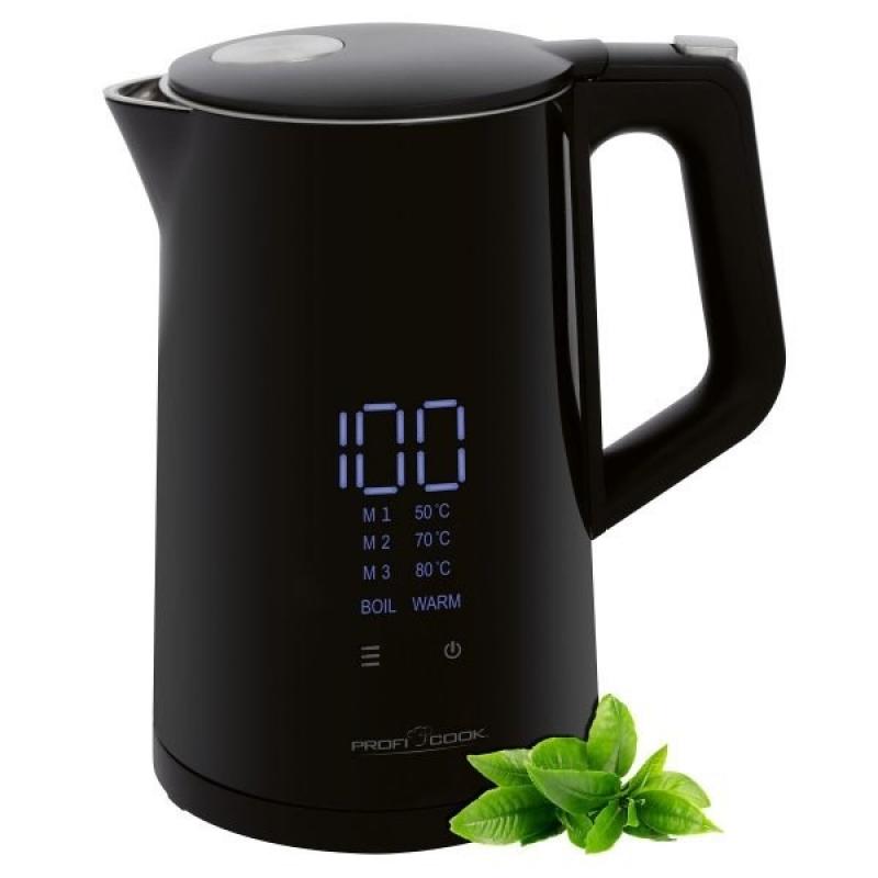 ProfiCook PC-WKS 1243 tetera eléctrica 1,7 L 2200 W Negro