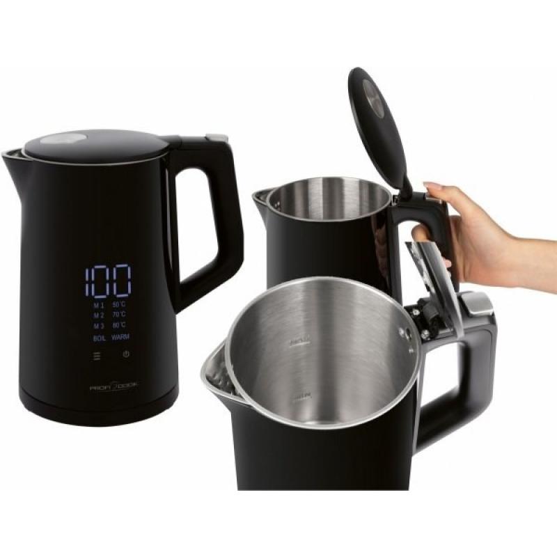 ProfiCook PC-WKS 1243 tetera eléctrica 1,7 L 2200 W Negro