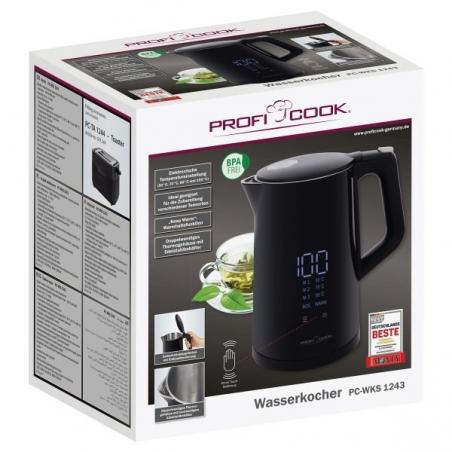 ProfiCook PC-WKS 1243 tetera eléctrica 1,7 L 2200 W Negro