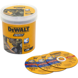 Disco de corte para metal DeWALT DT2054 125x1,0 mm para projectos em aço inoxidável, Amarelo