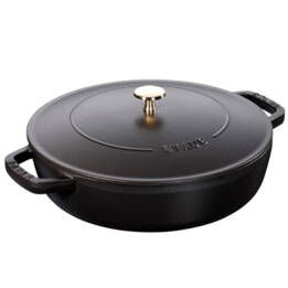 STAUB Poêle à frire profonde de 28 cm avec couvercle 40511-472-0