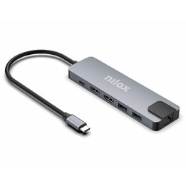 Docking Station USB-C 8 en 1 with Dual 4K