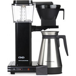 Cafeteira com filtro preto Moccamaster Kbgt 741 + garrafa térmica