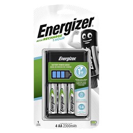 Energizer Ni-MH Akkuladegerät 1 Stunde + 4 x R6/AA 2300 mAh