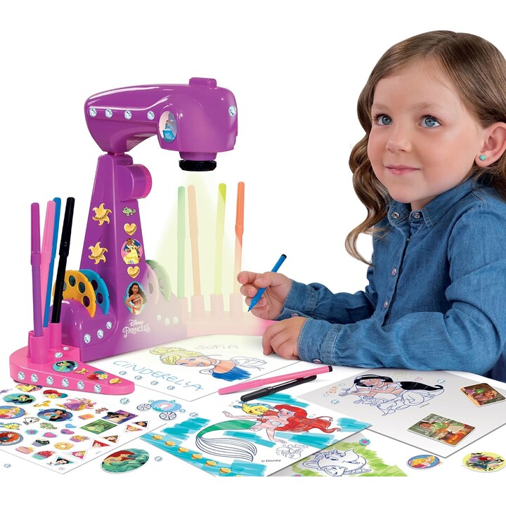 Lisciani Giochi 92956 Princess Projector Drawing School, Multi-Colour, Ys/m