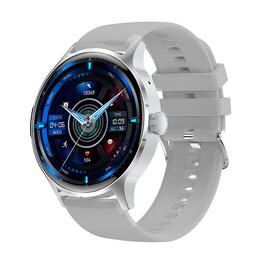 COOL SMARTWATCH IRIS GREY SILICONE (AMOLED, CHAMADAS, SAÚDE, ESPORTES)