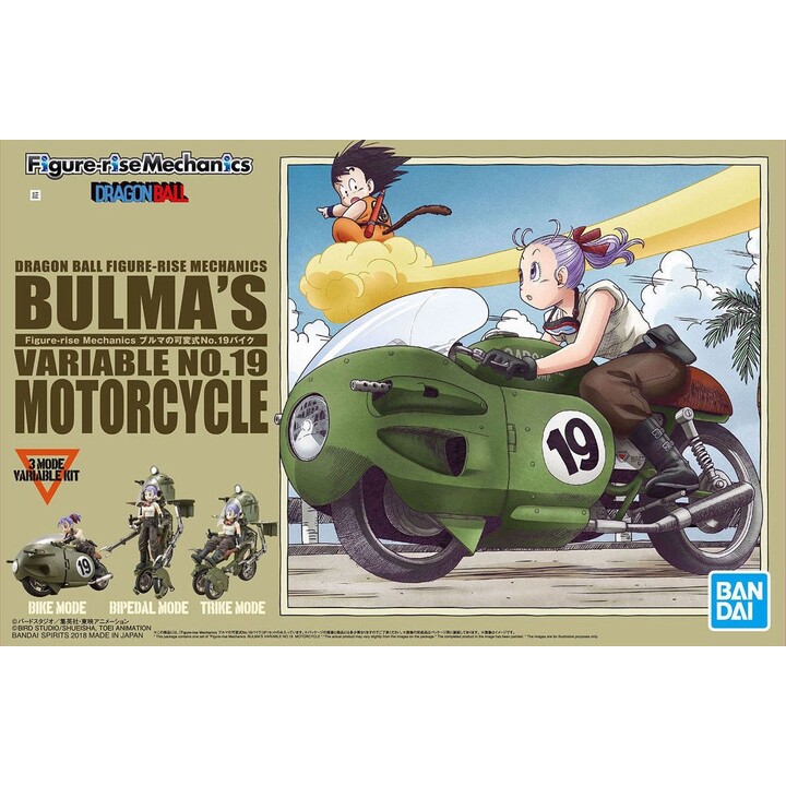 Estatueta de colecionador BANDAI Dragon Ball Rise Mechanics Bulma S No.19 Motorcycle
