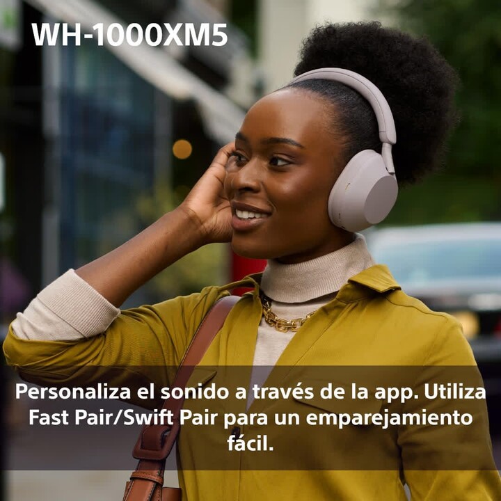 Cuffie auricolari wireless Sony WH-1000XM5, cancellazione del rumore, Bluetooth, alta risoluzione, realtà a 360°