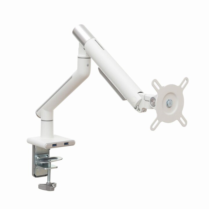 Desktop stand for LED/LCD monitor 17-32" ART L-19GD gas assist 2-9 kg 2x USB 3.0 White