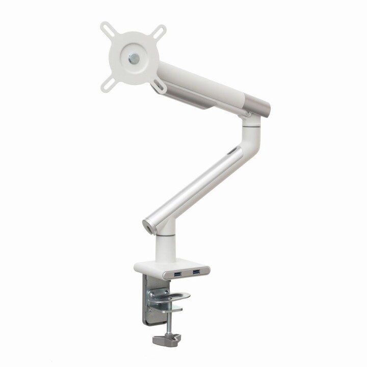 Desktop stand for LED/LCD monitor 17-32" ART L-19GD gas assist 2-9 kg 2x USB 3.0 White