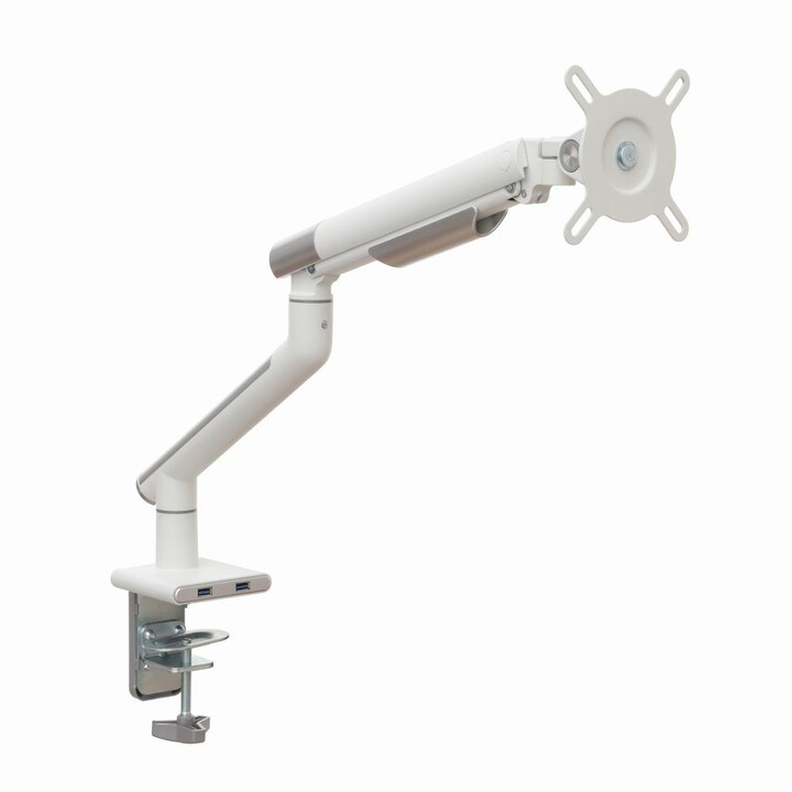 Desktop stand for LED/LCD monitor 17-32" ART L-19GD gas assist 2-9 kg 2x USB 3.0 White
