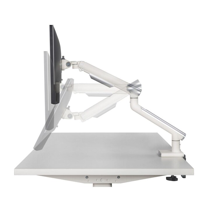Desktop stand for LED/LCD monitor 17-32" ART L-19GD gas assist 2-9 kg 2x USB 3.0 White