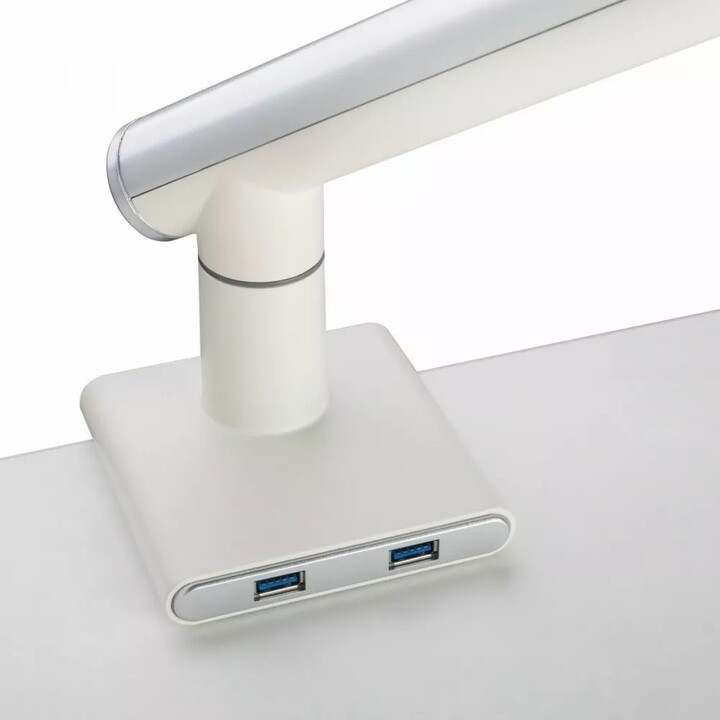 Desktop stand for LED/LCD monitor 17-32" ART L-19GD gas assist 2-9 kg 2x USB 3.0 White