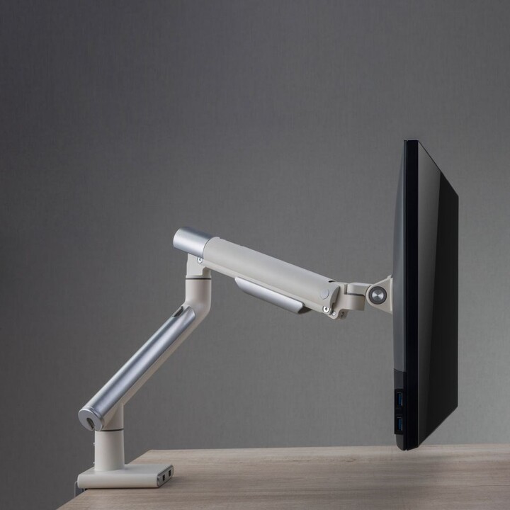 Desktop stand for LED/LCD monitor 17-32" ART L-19GD gas assist 2-9 kg 2x USB 3.0 White