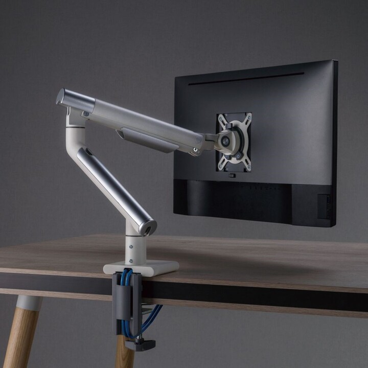 Desktop stand for LED/LCD monitor 17-32" ART L-19GD gas assist 2-9 kg 2x USB 3.0 White
