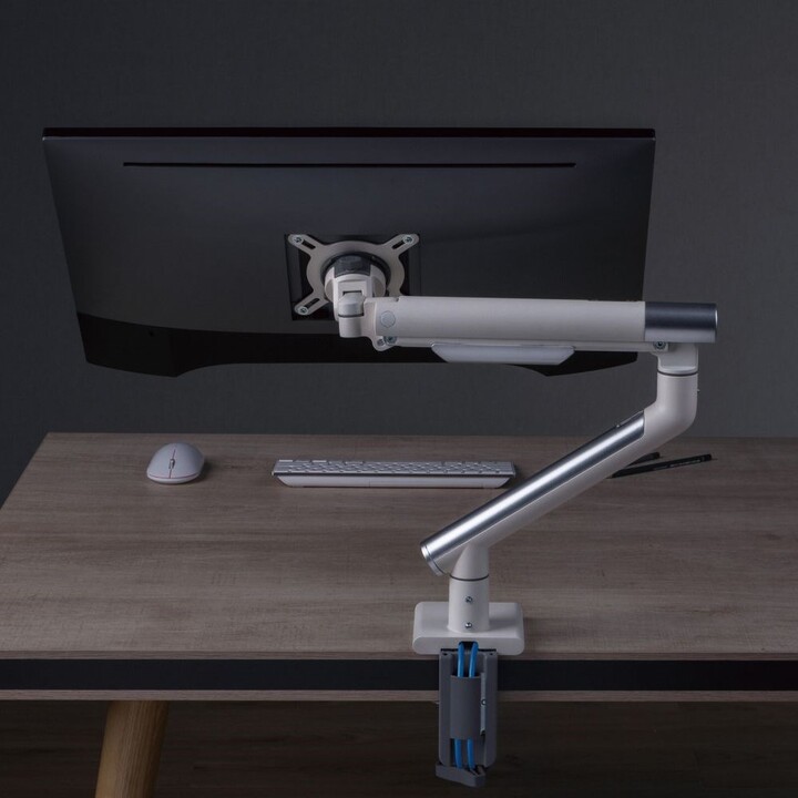 Desktop stand for LED/LCD monitor 17-32" ART L-19GD gas assist 2-9 kg 2x USB 3.0 White