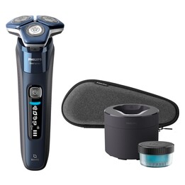 Philips SHAVER Series 7000 S7885/50 Herrenrasierapparat Rotationstrasierer Trimmer Schwarz, Blau