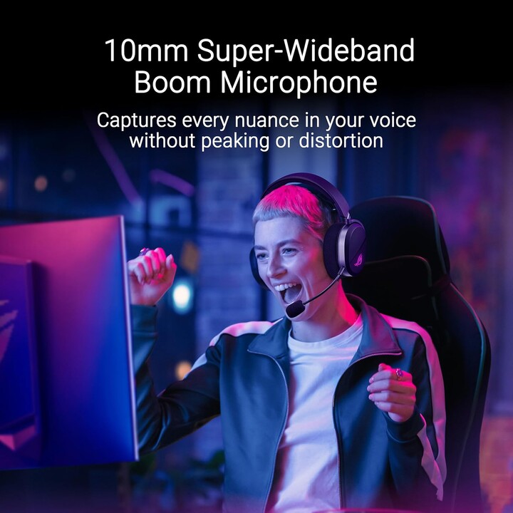 Asus Rog Pelta Cuffie Wireless e Wired Archetto Gioco Usb Tipo C Bluetooth Nero