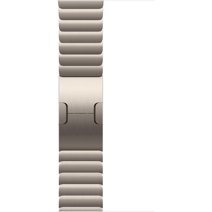 Apple Watch Band – Bracelet à maillons – 46 mm – Naturel – Taille unique (convient à la plupart)