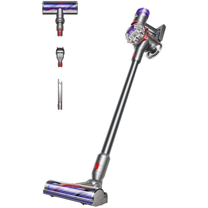 Dyson v8™ Advanced Stick aspirapolvere, potenza di aspirazione 130 AW, autonomia 40 minuti, accessori, nichel