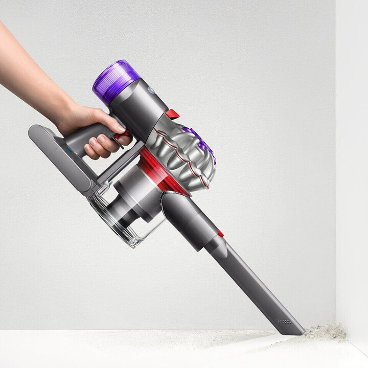 Aspiradora escoba avanzada Dyson v8™, potencia de succión de 130 AW, tiempo de funcionamiento de 40 min, accesorios, níquel