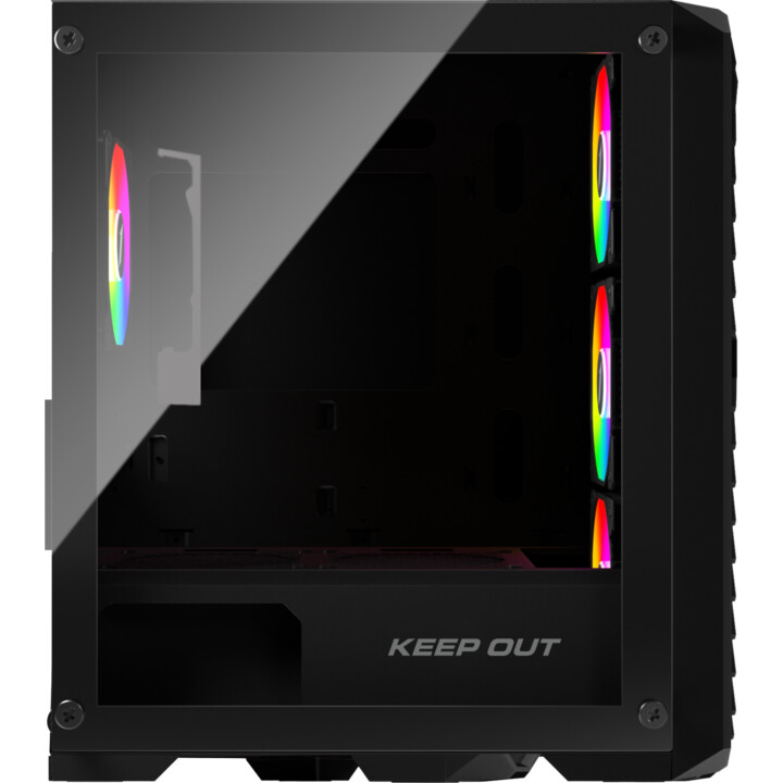 KEEP OUT XC-220 GLASS boîtier PC Micro-ATX noir