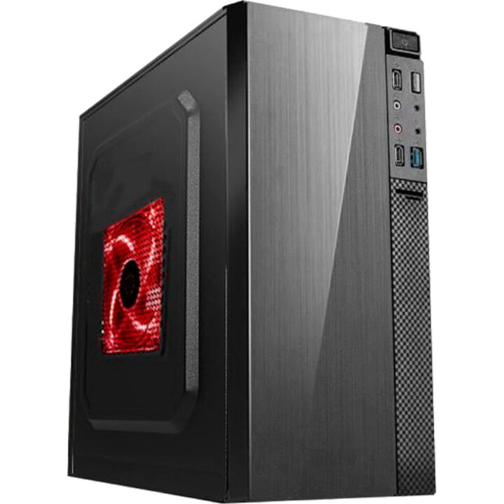APPROX APPC-203F Micro-ATX PC case with 500W power supply USB 3.0 black
