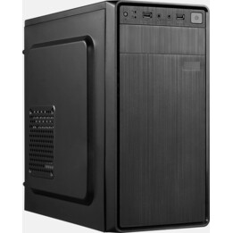 APPROX APPC-301F Micro-ATX-Gehäuse mit 500W-Netzteil schwarz